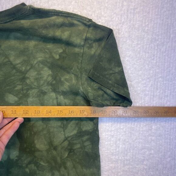 The Mountain Green Tie Dye Psychedelic Bear Graphic T-Shirt Small - Picture 4 of 6